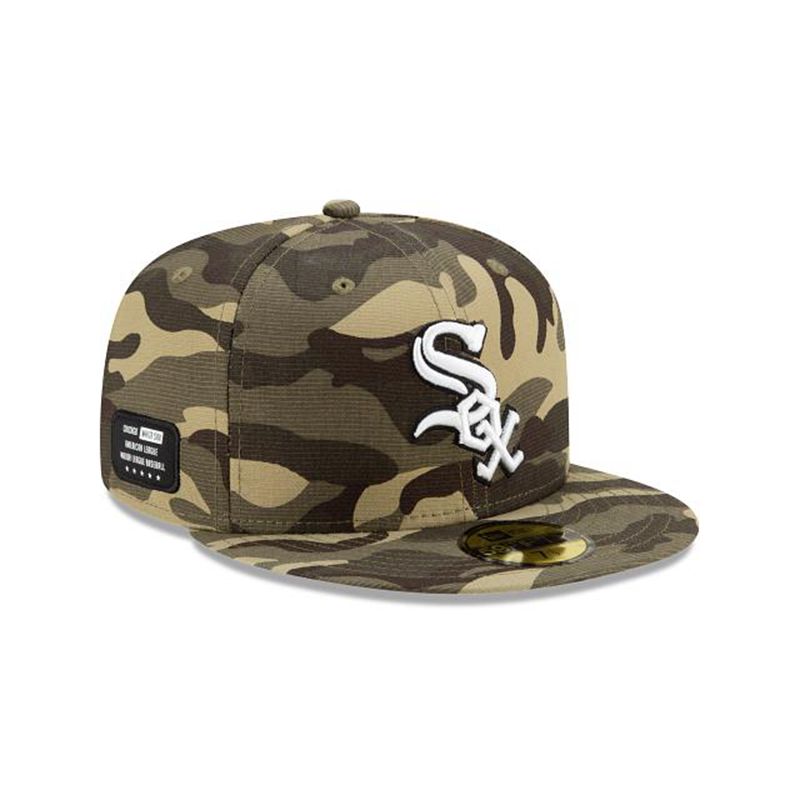 MLB Chicago White Sox Armed Forces Weekend 59Fifty Fitted (FTM4219) - Green New Era Caps